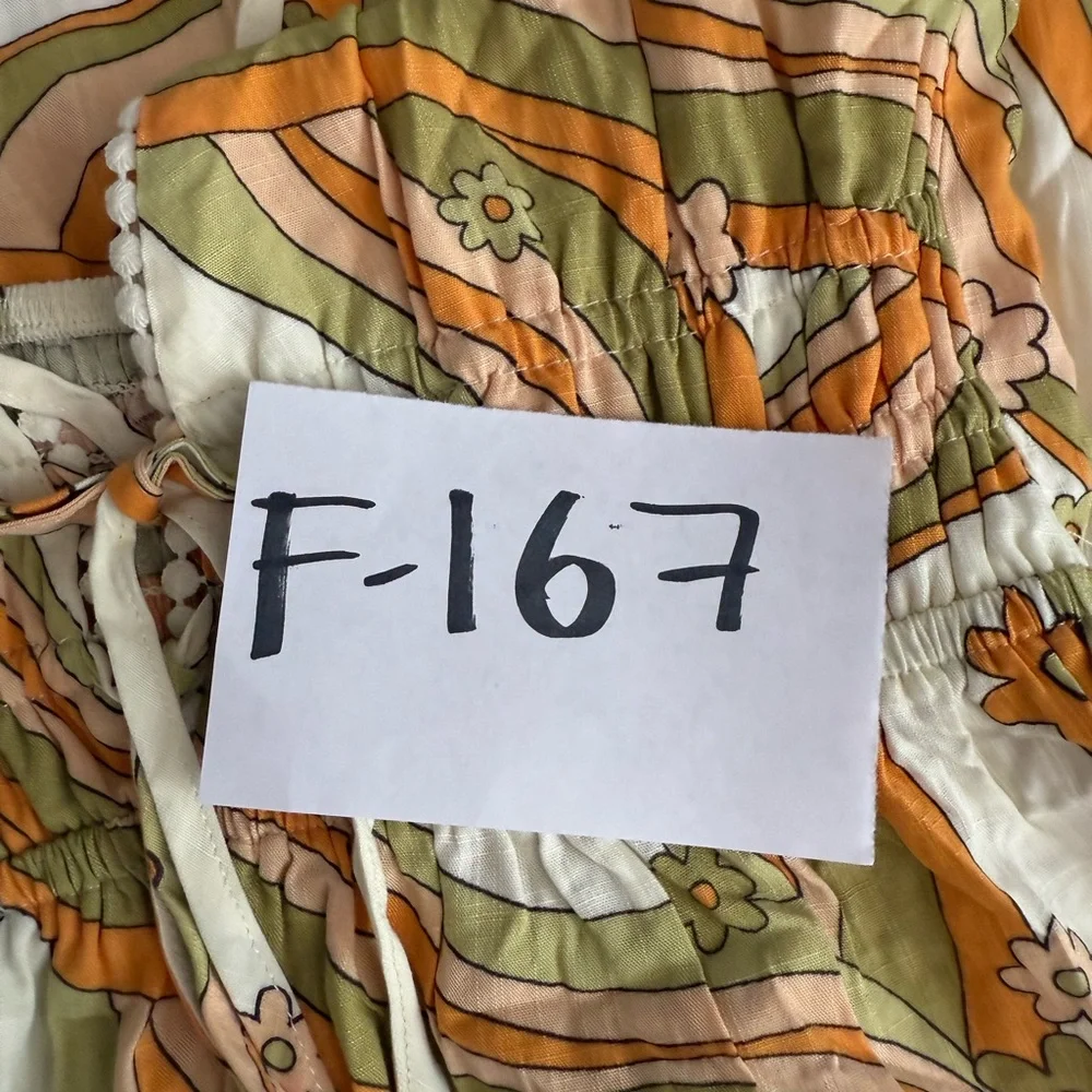 Wild Fable Women’s Pastel Yellow Leaf Floral Tiered Dress Size XS - Picture 8 of 8